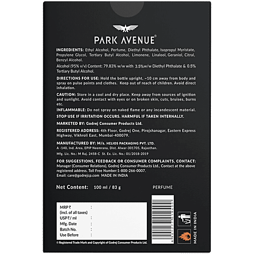 Park Avenue Samurai Eau De Parfum 100Ml