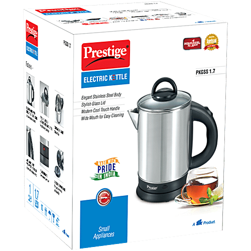 Prestige PKGSS L 1500 W Stainless Steel Electric Kettle, Unit