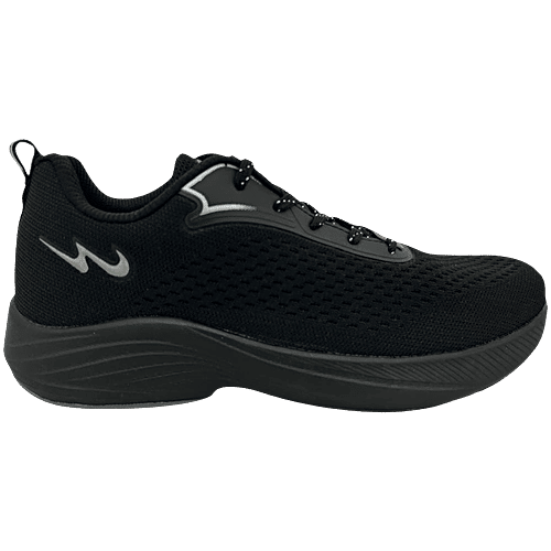 Campus Men's Running Shoes Black Silver, Pair