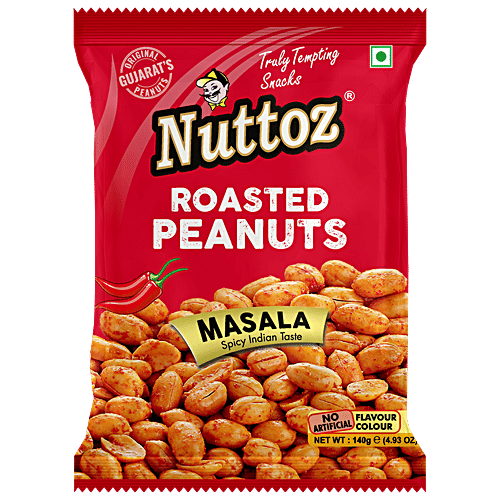 Buy Nuttoz Roasted Peanuts Masala Online at Best Price of Rs 59.5