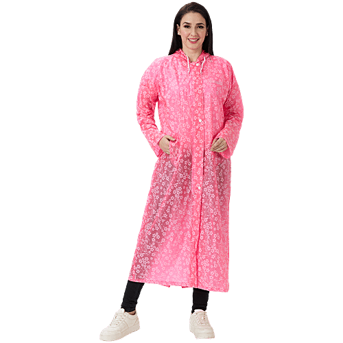 Raincoat Seed Pink Coat Zeel Women Rain Trench PVC Raincoat Pink