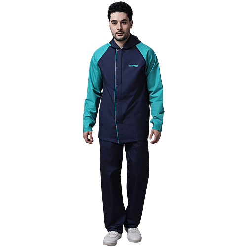 Buy Zeel Men Polyester Rain Jacket & Pant Suit - Navy Columbia