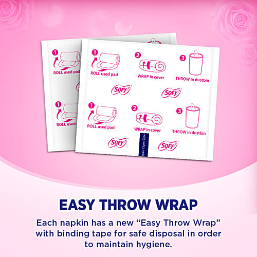 Sofy Bodyflt Sanltary Napkin With Wings (Xl) 18 Pads