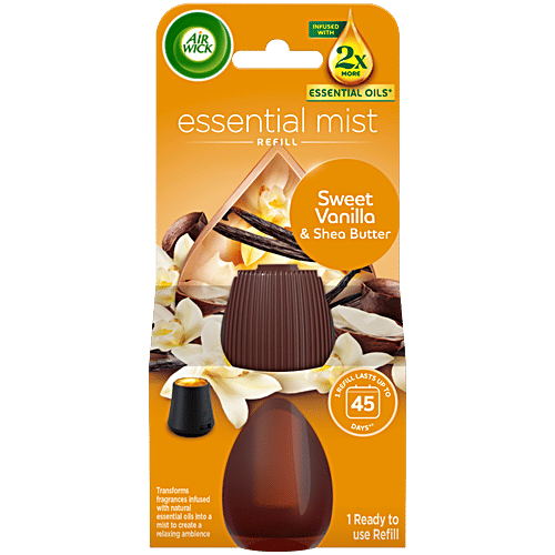 Buy Airwick Essential Mist Sweet Vanilla & Shea Butter Diffuser Refill ...