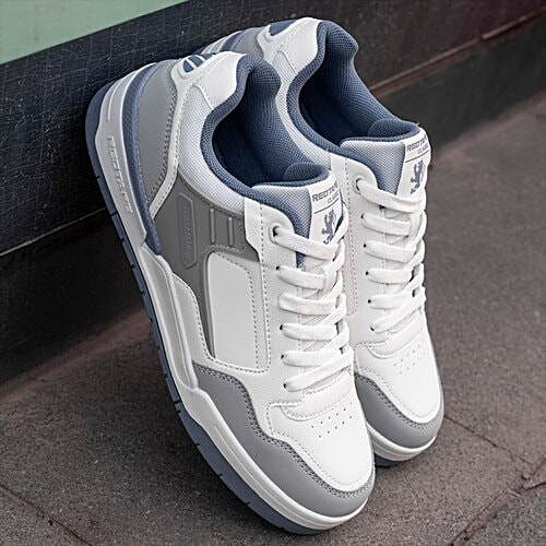 Buy Redtape Men's Super Sneakers White/Blue/Grey Online at Best
