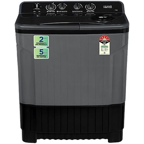 Croma kg Star Semi-Automatic Washing Machine With Magic Filter  CRLW080SMF248602, Black, Unit