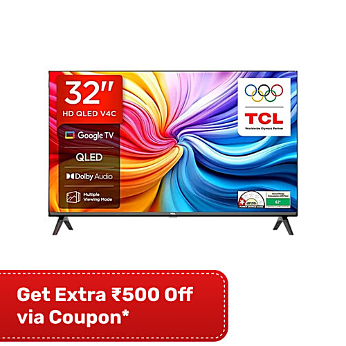 【新品・未使用】TCL GoogleTV Buy TCL V4C 81.28 cm (32 inch) QLED HD Ready Smart Google TV With