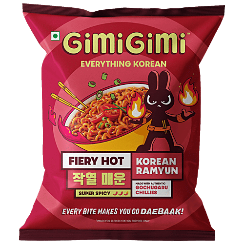 Buy GimiGimi Fiery Hot Super Spicy Korean Ramyun Online at Best