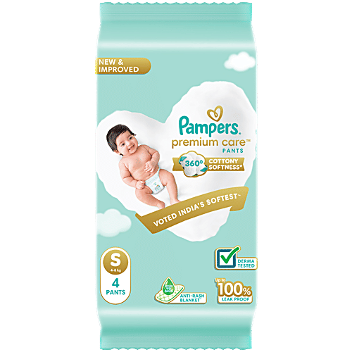 Pampers Premium Care Diaper Pants S, 4-8 kg, pcs