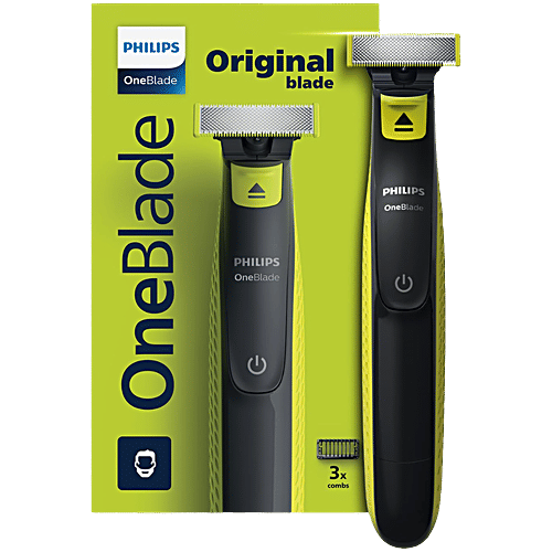 Buy Philips India OneBlade Rechargeable Cordless Wet & Dry Trimmer - 3 ...