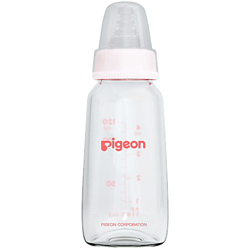 Pigeon Glass Bottle 120ml Baby Bottle Slim Neck Pigeon Glass