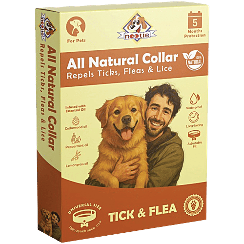 Buy Nootie All Natural Tick Flea Dog Collar Assorted Colour