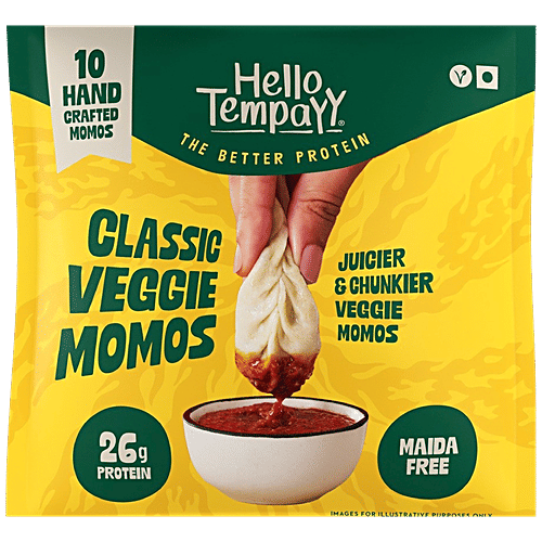 Buy Hello Tempayy Classic High Protein Veg Momos, Zero Maida
