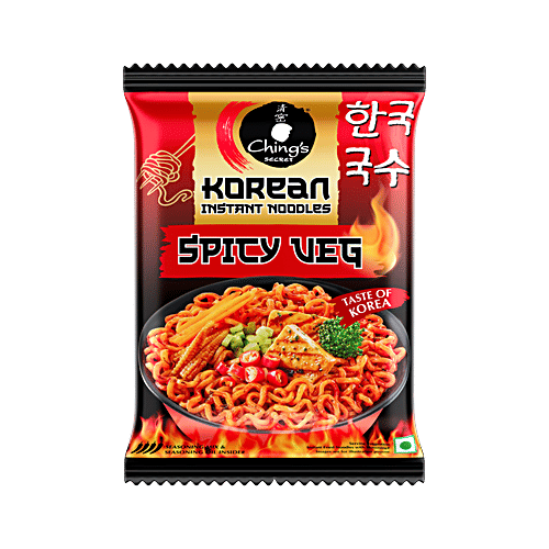 Buy Ching's Secret Korean Spicy Veg Instant Noodles With Seasoning