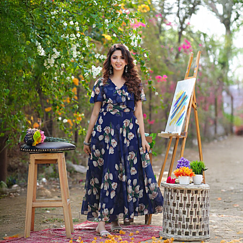 pink flowery dress Floral Casual Summer Maxi with Long Sleeves Blush Pink / Large Buy this pink print Size (US):26 Scala 61354 Prom Long length_Midi