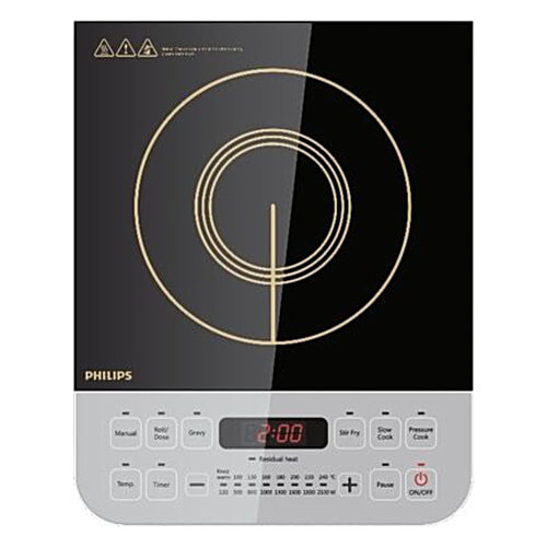 Philips India Hd4928 Burner Induction Cooktop Black/Golden, Unit