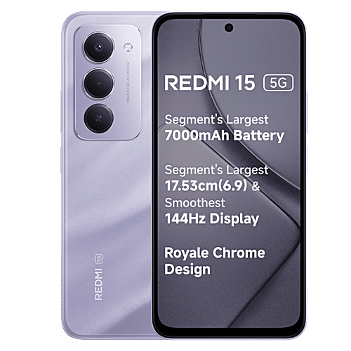 Buy Redmi Redmi 15 5G (6GB RAM, 128GB, Sandy Purple) Online at