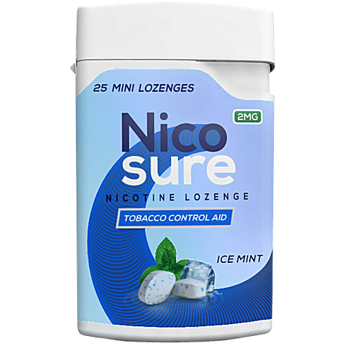 Buy Nicosure Ice Mint Nicotine Lozenge 2 mg - Tobacco Control Aid