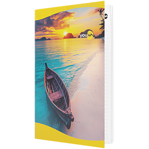 Buy Youva A4 Size 172 Pages Soft Bound Ruled Long Book - 21 x 29.7 cm ...