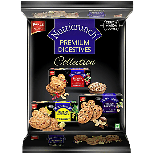 Parle Nutricrunch Premium Digestives Collection, 225 g Pouch