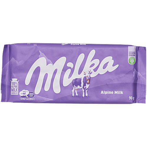 Buy Milka Alpine Milk Chocolate Bar Online at Best Price of Rs