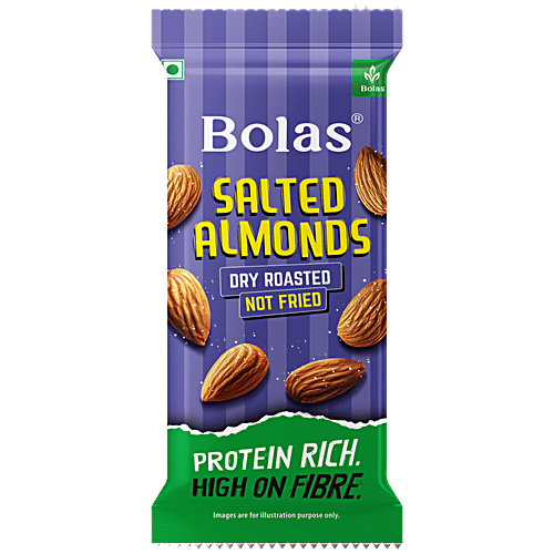 Buy Bolas Dry Roasted Salted Almonds Online at Best Price of Rs 46 ...