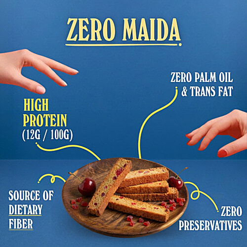 Buy The Baker's Dozen Zero Maida Fruit Cake Rusk Online at Best