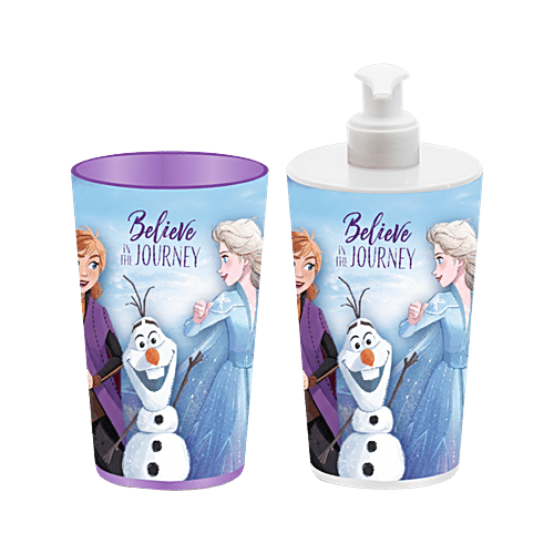 Buy Gluman Frozen 3D In-Mould Label Soap Dispenser With Toothbrush