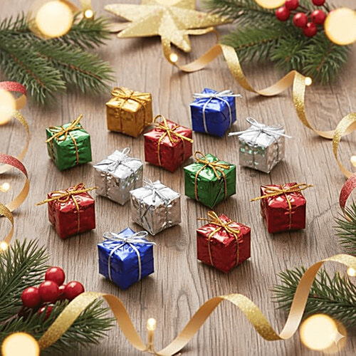 Buy Melukhha Christmas Tree Decor Giftbox - 2.5 cm, Multicolour