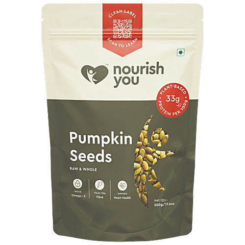 Buy Nourish you Raw & Whole Pumpkin Seeds Online at Best Price of Rs ...