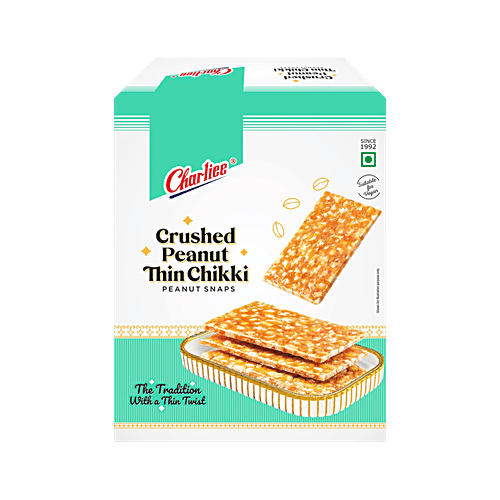 Buy Charliee Crushed Peanut Thin Chikki Snaps Online at Best Price of ...