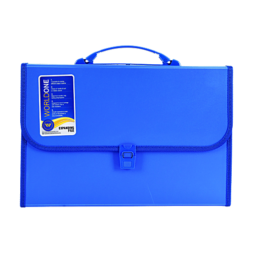 Buy Worldone Expanding File Folder - Blue Online at Best Price of Rs ...