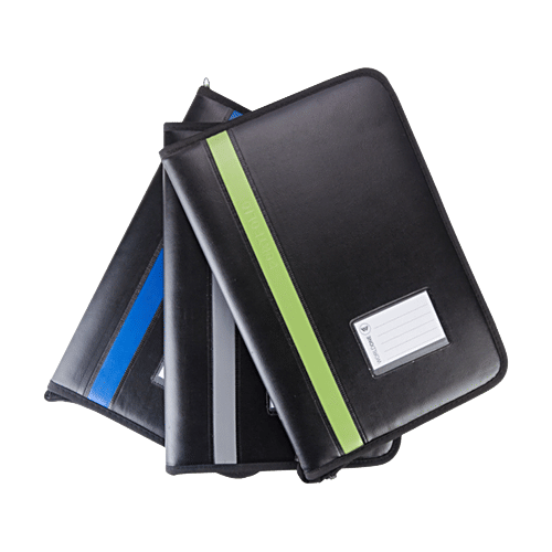 Buy Worldone Leatherette Portfolio File - Black Online at Best Price of ...