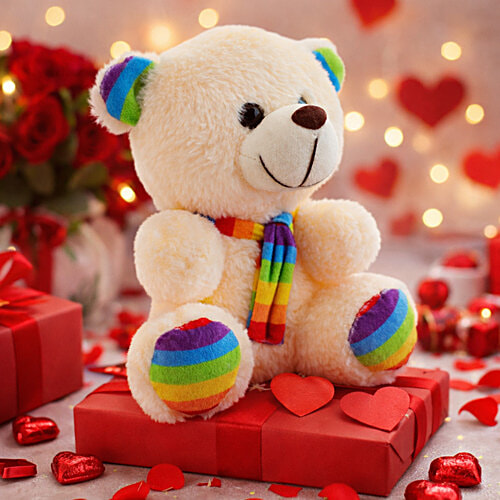 Buy Just Bear Stripe Mylor Soft Toy Online at Best Price of Rs 199