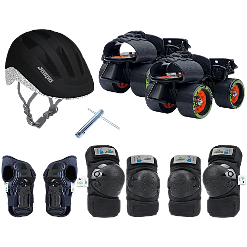 Buy Jaspo Insane Pro Senior Skates Combo With Helmet & Protective Gear ...