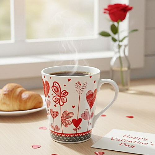 Clay Craft Zing Ceramic Coffee/Milk Mug, 340 ml