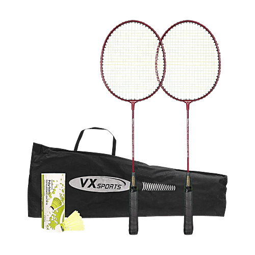 Buy Vector X VXB-10 Pro Aluminium Badminton Rackets With Shuttles ...