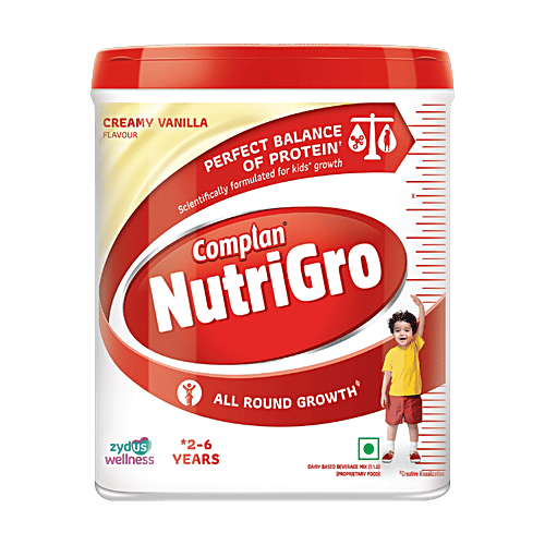 Buy Complan NutriGro Creamy Vanilla Flavour Nutritional Drink Powder ...