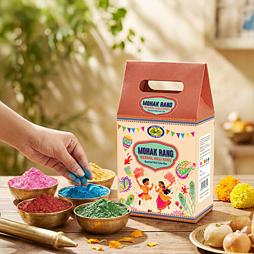 Mehroom Rang Buy Cycle Pure Mohak Rang Herbal Holi Rang Assorted Colour Box - Non ...