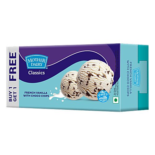 Buy Mother Dairy Classics French Vanilla With Choco Chips Ice