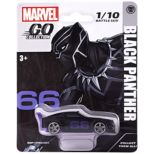 Buy Marvel Go Collection Black Panther Diecast Toy Car For 3+ years