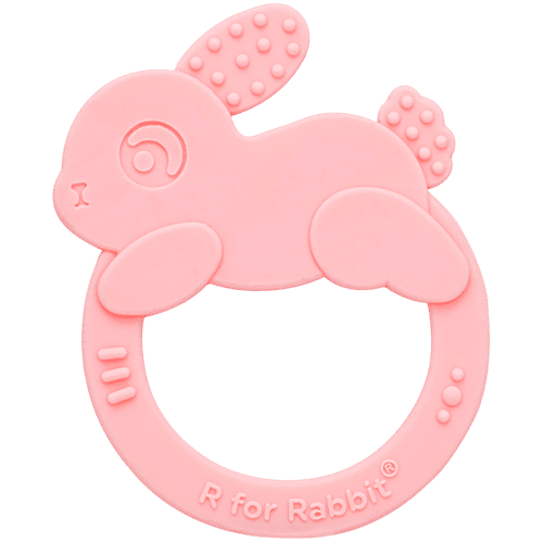 Buy R for Rabbit Tiny Bites Zoobie Rabbit Shaped Silicone Teether For 4 ...