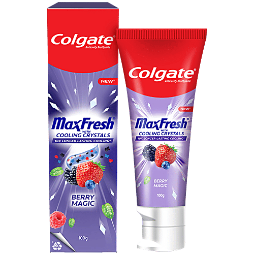 Magix Toothpaste Buy Colgate MaxFresh Berry Magic Anticavity Toothpaste With Cooling ...