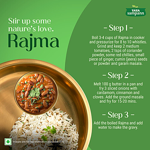 Tata Sampann Unpolished Rajma Chitra 500 Gm