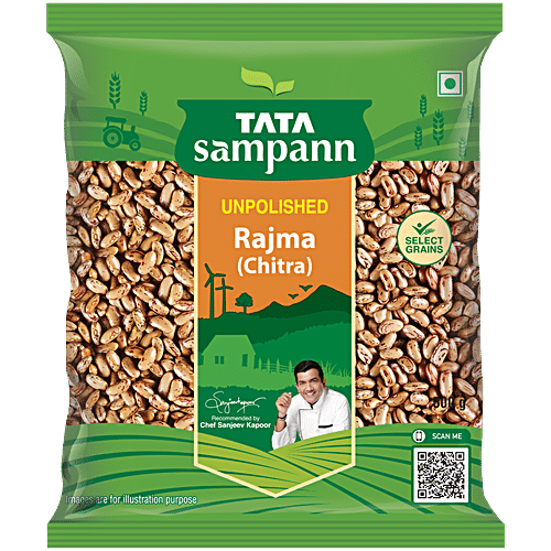 Tata Sampann Unpolished Rajma Chitra 500 Gm