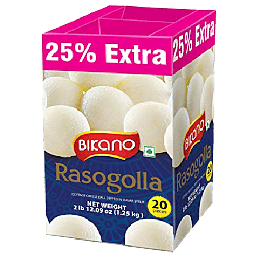 BIKANO RASOGOLLA 1.25KG.