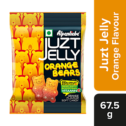 Buy Alpenliebe Juzt Jelly - Orange Flavour Bears Online at Best