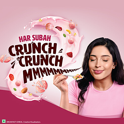 Saffola Berry Crunch Muesli With Flavour Pops 450 Gm