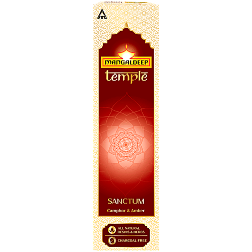 Buy Mangaldeep Temple Sanctum Incense Sticks - Camphor & Amber