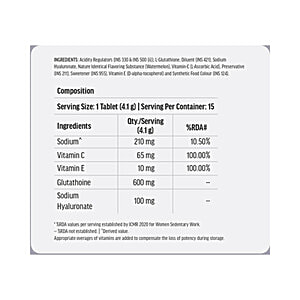 HK Vitals HK Vitals Glutathione with Vitamin C Promotes Skin Glow Effervescent Tablet Watermelon HK Vitals HK Vitals Glutathione with Vitamin C Promotes Skin Glow Effervescent Tablet Watermelon